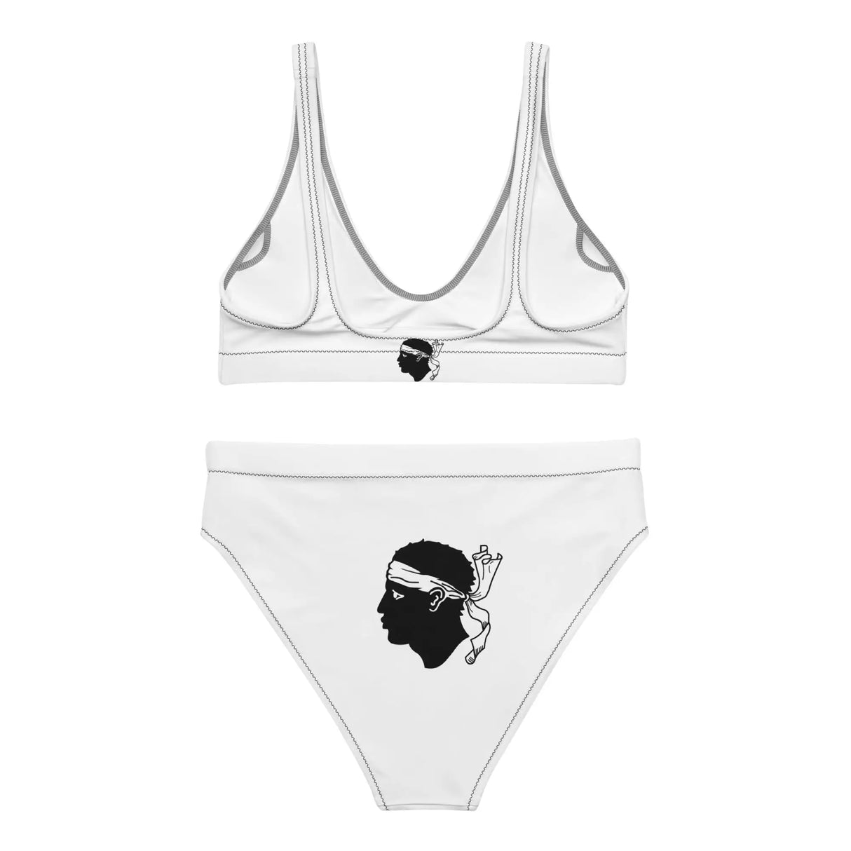 Maillot de bain femme drapeau corse polyester recyclé uv