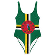 Maillot de bain femme drapeau dominique coupe brésilienne