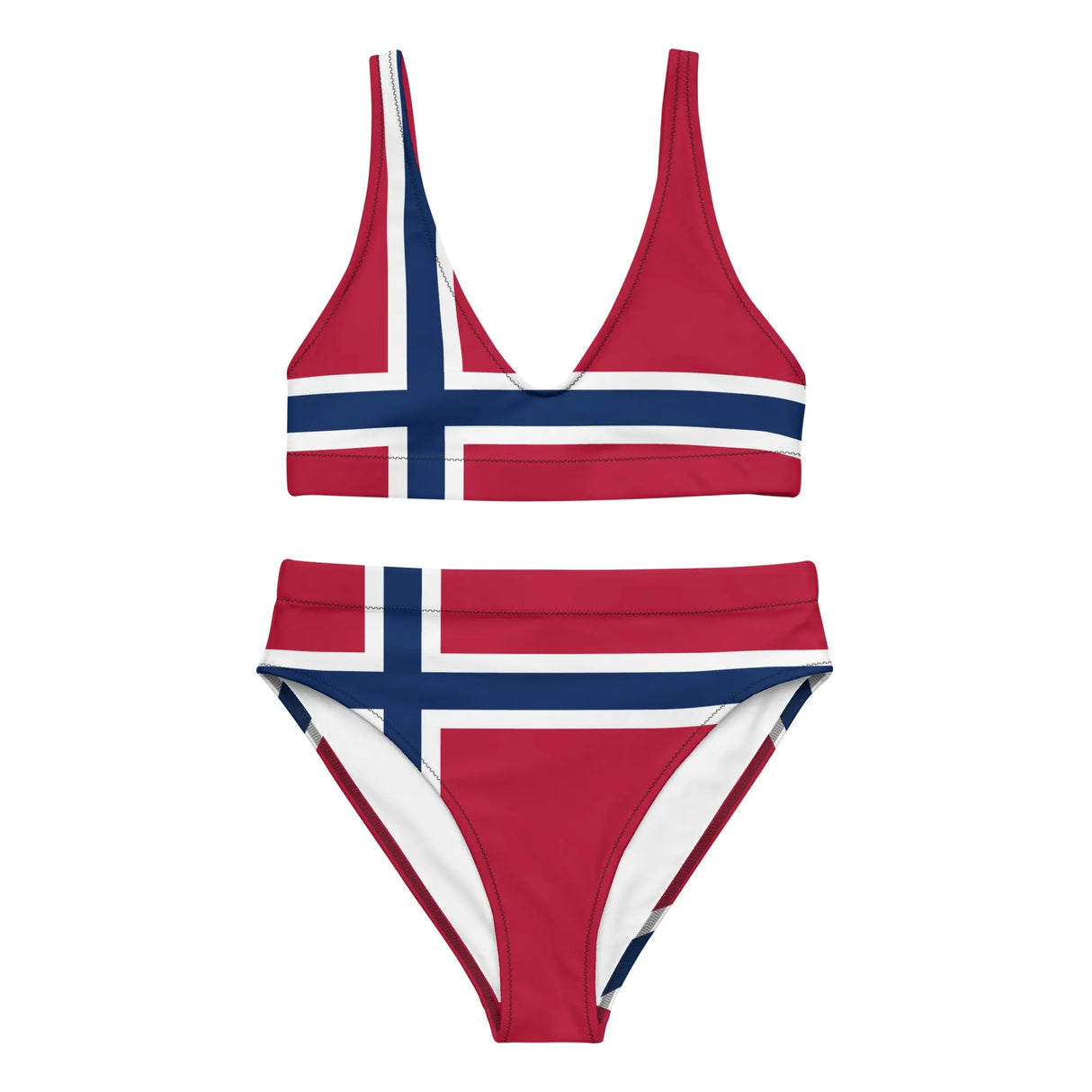 Maillot de bain femme drapeau île bouvet polyester recyclé