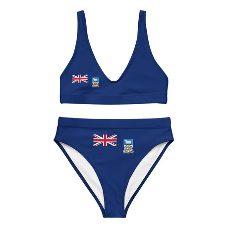 Maillot de bain femme drapeau îles malouines polyester recyclé