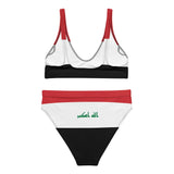 Maillot de bain femme drapeau irak polyester recyclé