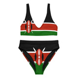 Maillot de bain femme drapeau kenya polyester recyclé