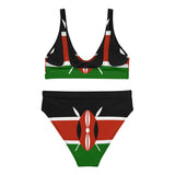 Maillot de bain femme drapeau kenya polyester recyclé