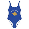 Maillot de bain femme drapeau kosovo coupe brésilienne