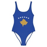Maillot de bain femme drapeau kosovo coupe brésilienne