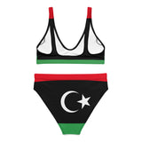 Maillot de bain femme drapeau libye polyester recyclé