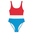 Maillot de bain femme drapeau luxembourg coupe brésilienne