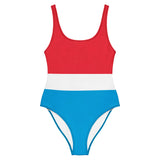 Maillot de bain femme drapeau luxembourg coupe brésilienne