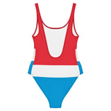 Maillot de bain femme drapeau luxembourg coupe brésilienne