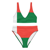 Maillot de bain femme drapeau madagascar polyester recyclé
