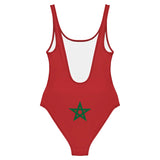 Maillot de bain femme drapeau maroc coupe brésilienne