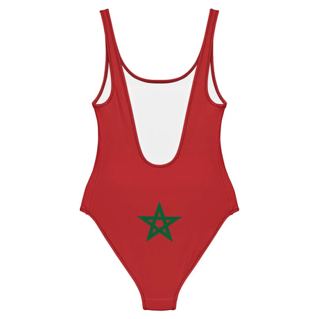 Maillot de bain femme drapeau maroc coupe brésilienne