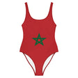 Maillot de bain femme drapeau maroc coupe brésilienne