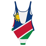 Maillot de bain femme drapeau namibie coupe brésilienne