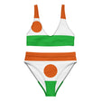 Maillot de bain femme drapeau niger en polyester recyclé
