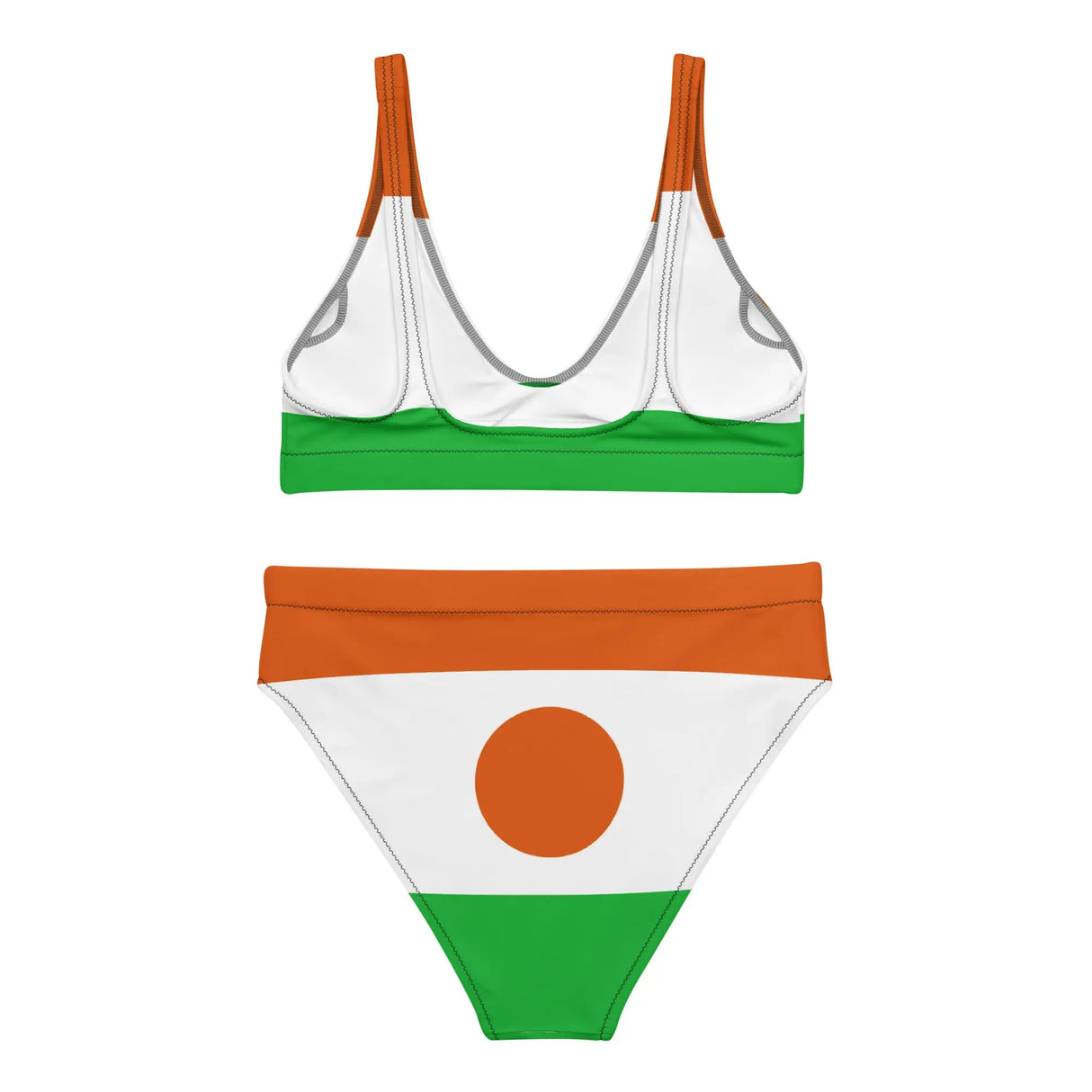 Maillot de bain femme drapeau niger en polyester recyclé