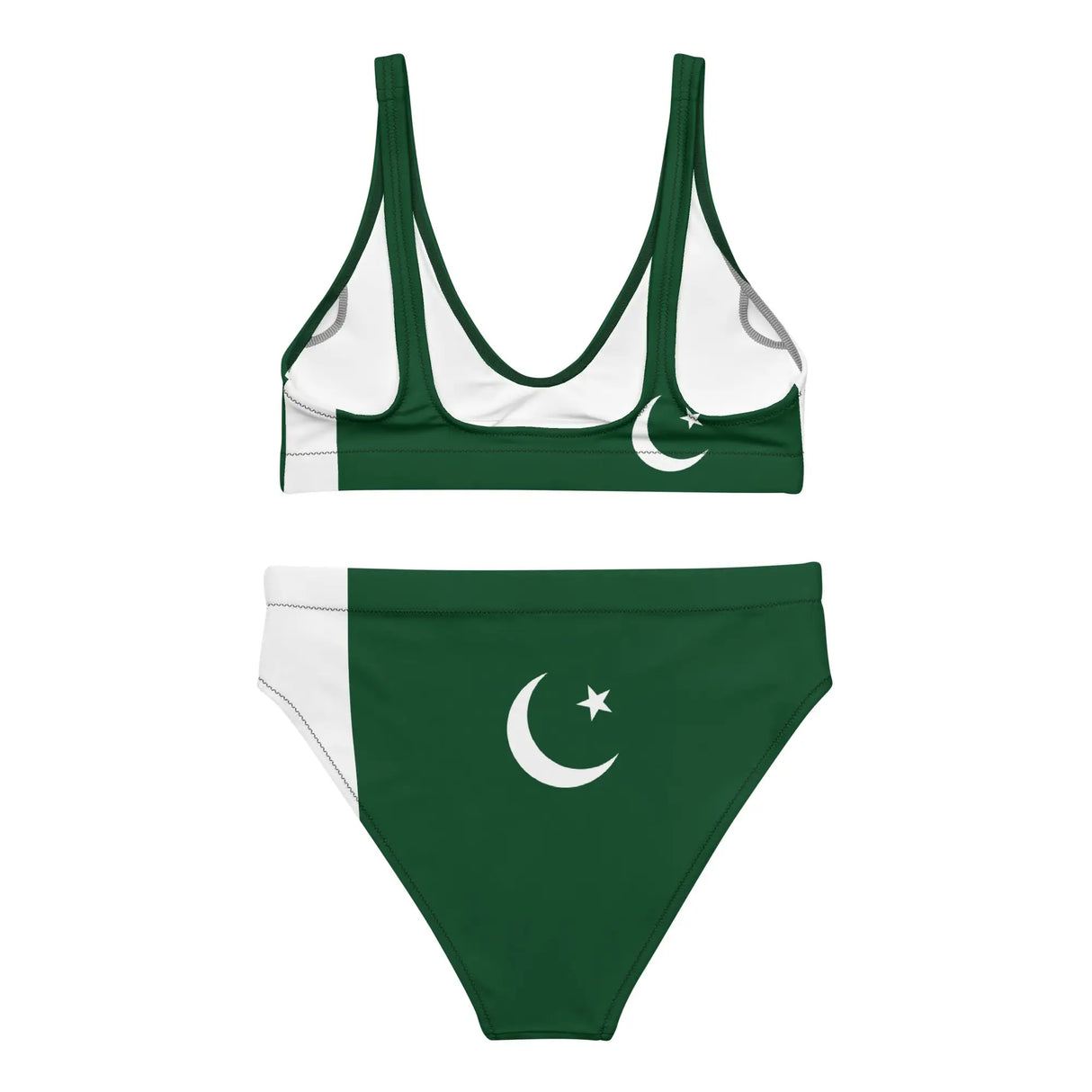 Maillot de bain femme drapeau pakistan polyester recyclé