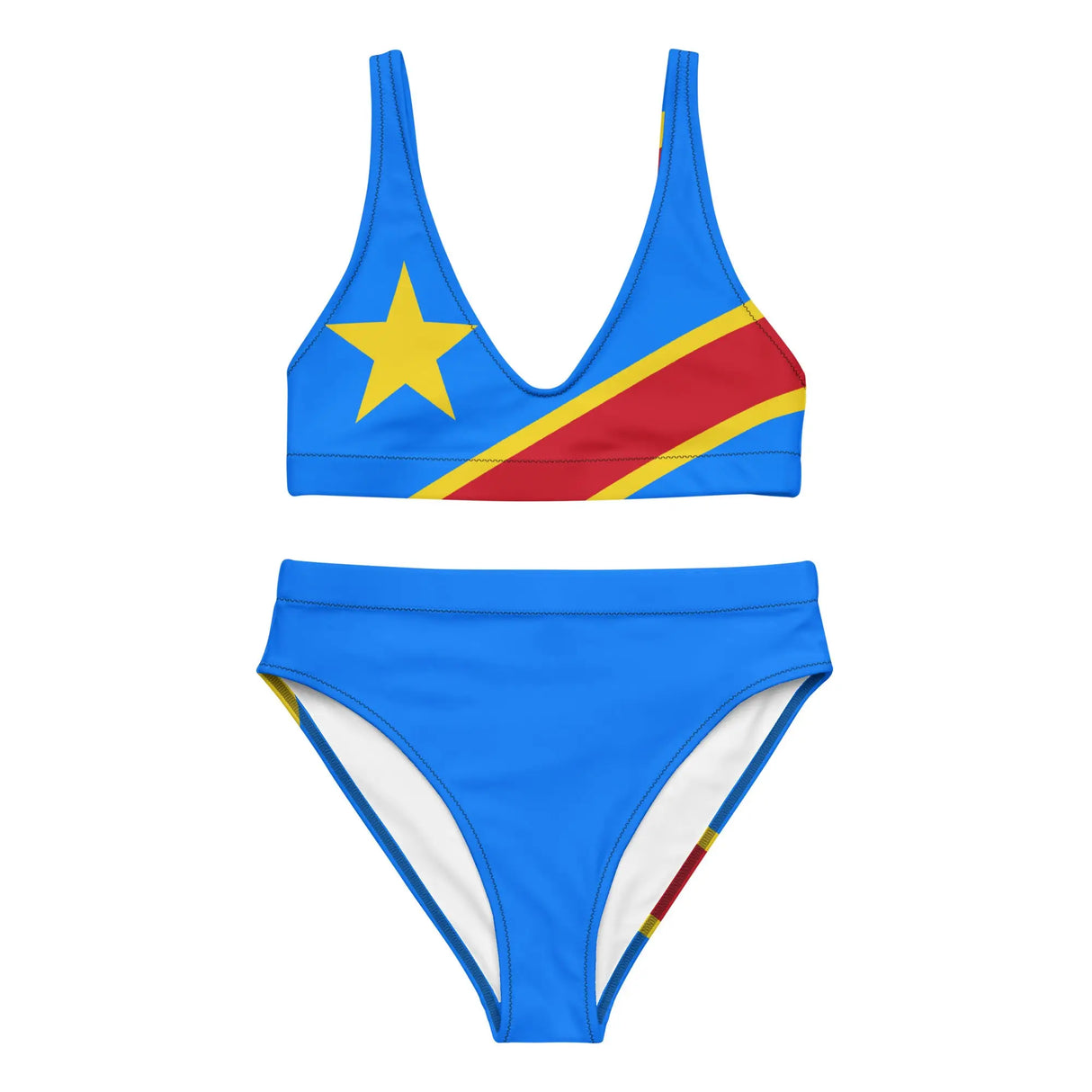 Maillot de bain femme drapeau république démocratique confort