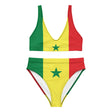 Maillot de bain femme drapeau sénégal polyester recyclé