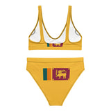 Maillot de bain femme drapeau sri lanka polyester recyclé