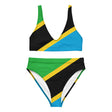 Maillot de bain femme drapeau tanzanie tissu résistant uv