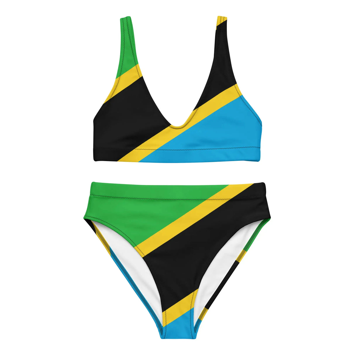 Maillot de bain femme drapeau tanzanie tissu résistant uv