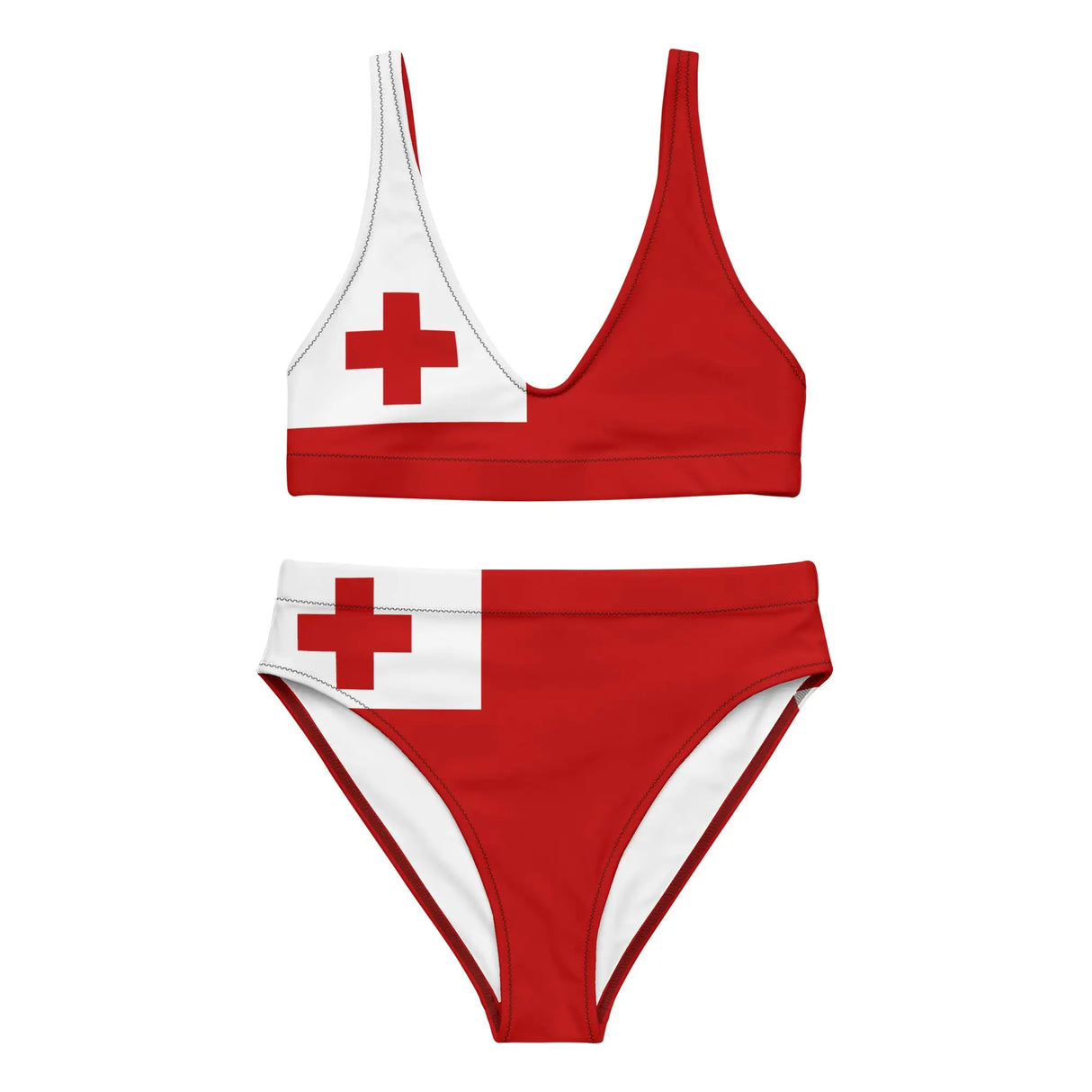 Maillot de bain femme drapeau tonga tissu confort et uv