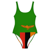 Maillot de bain femme drapeau zambie coupe brésilienne