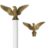 3-Section Iron Flag Pole Split Eagle's Head - Pixelforma