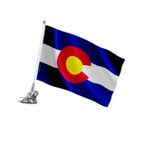 Mât à ventouse colorado polyester et acier inoxydable