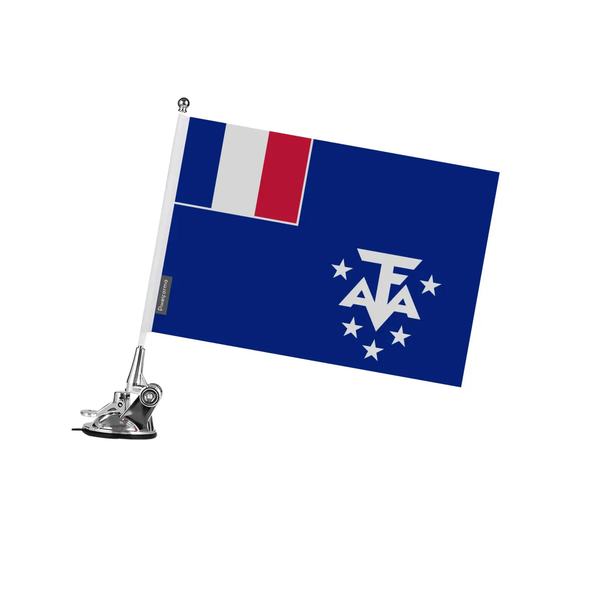 Mât à Ventouse Drapeau Antarctique françaises en Polyester - Pixelforma 