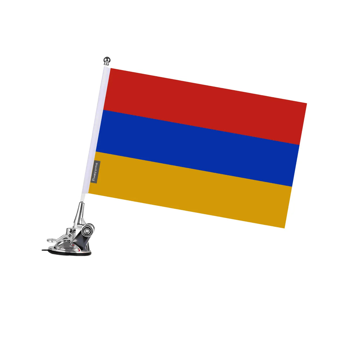 Mât à ventouse drapeau arménie en polyester - pixelforma