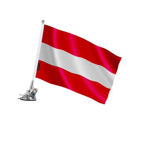 Mât à ventouse drapeau autriche en polyester - pixelforma
