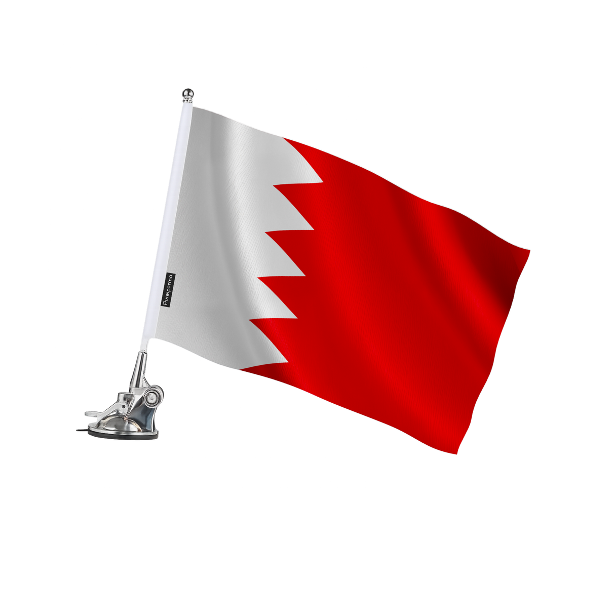 Mât à ventouse drapeau bahreïn en polyester - pixelforma