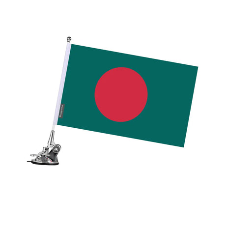 Mât à ventouse drapeau bangladesh en polyester - pixelforma