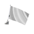 Mât à ventouse drapeau blanc polyester acier inoxydable