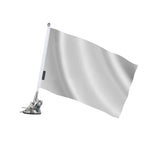 Mât à ventouse drapeau blanc polyester acier inoxydable