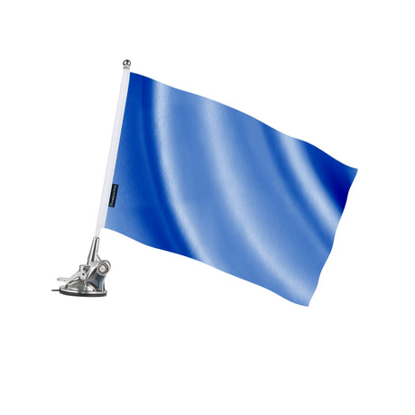Mât à ventouse drapeau bleu violet polyester inoxydable