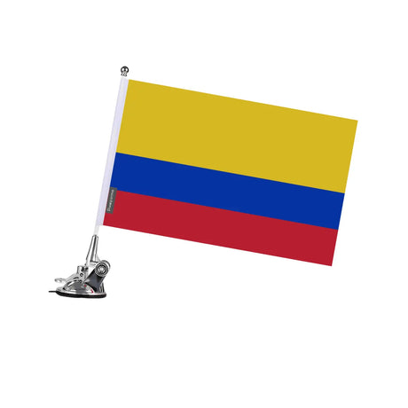 Mât à Ventouse Drapeau Colombie en Polyester - Pixelforma 