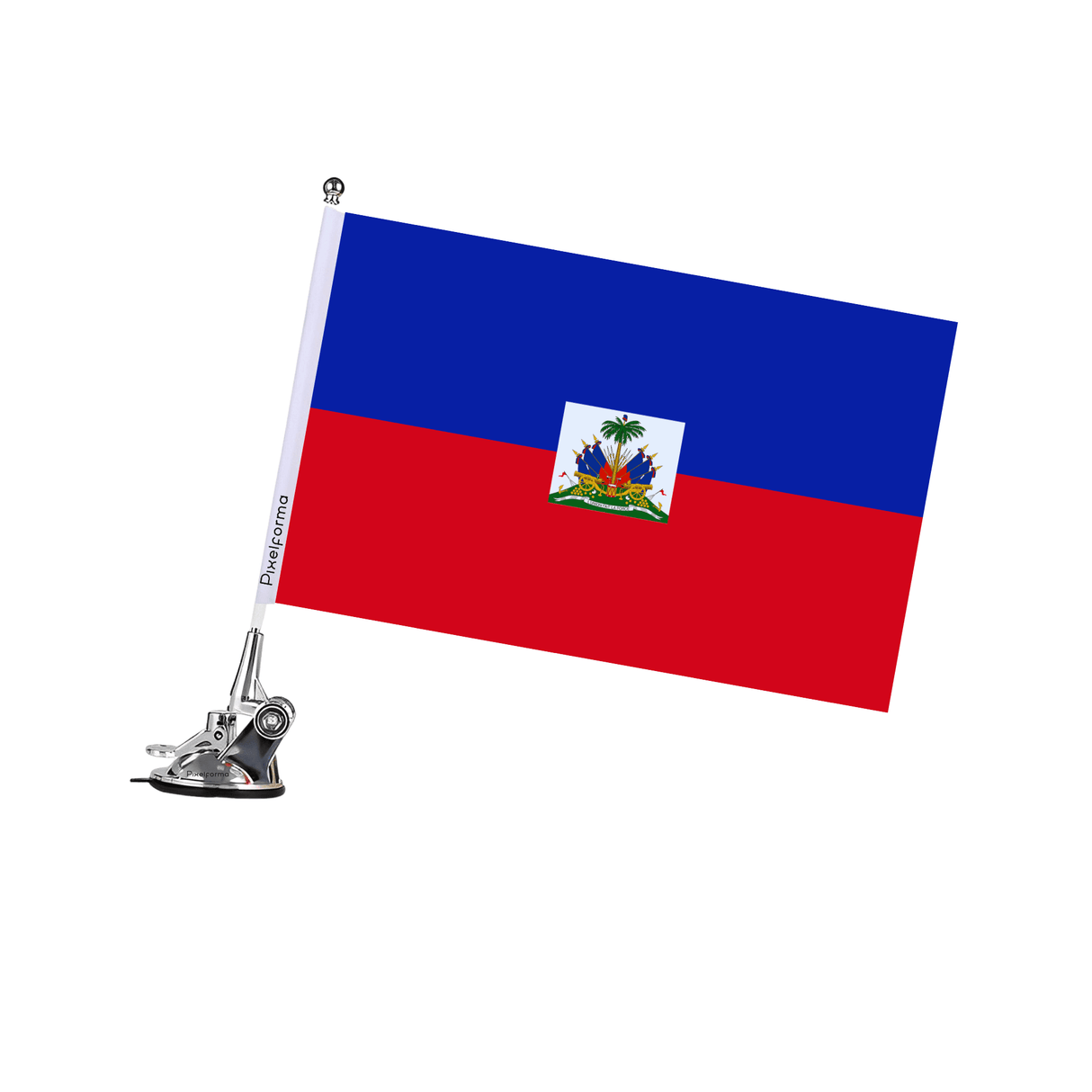 Mât à Ventouse Drapeau d'Haïti - Pixelforma