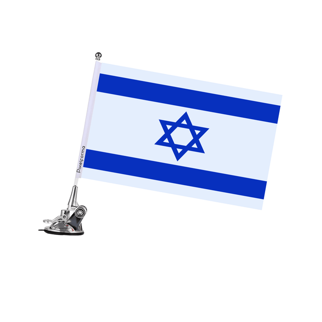 Mât à Ventouse Drapeau d'Israël - Pixelforma