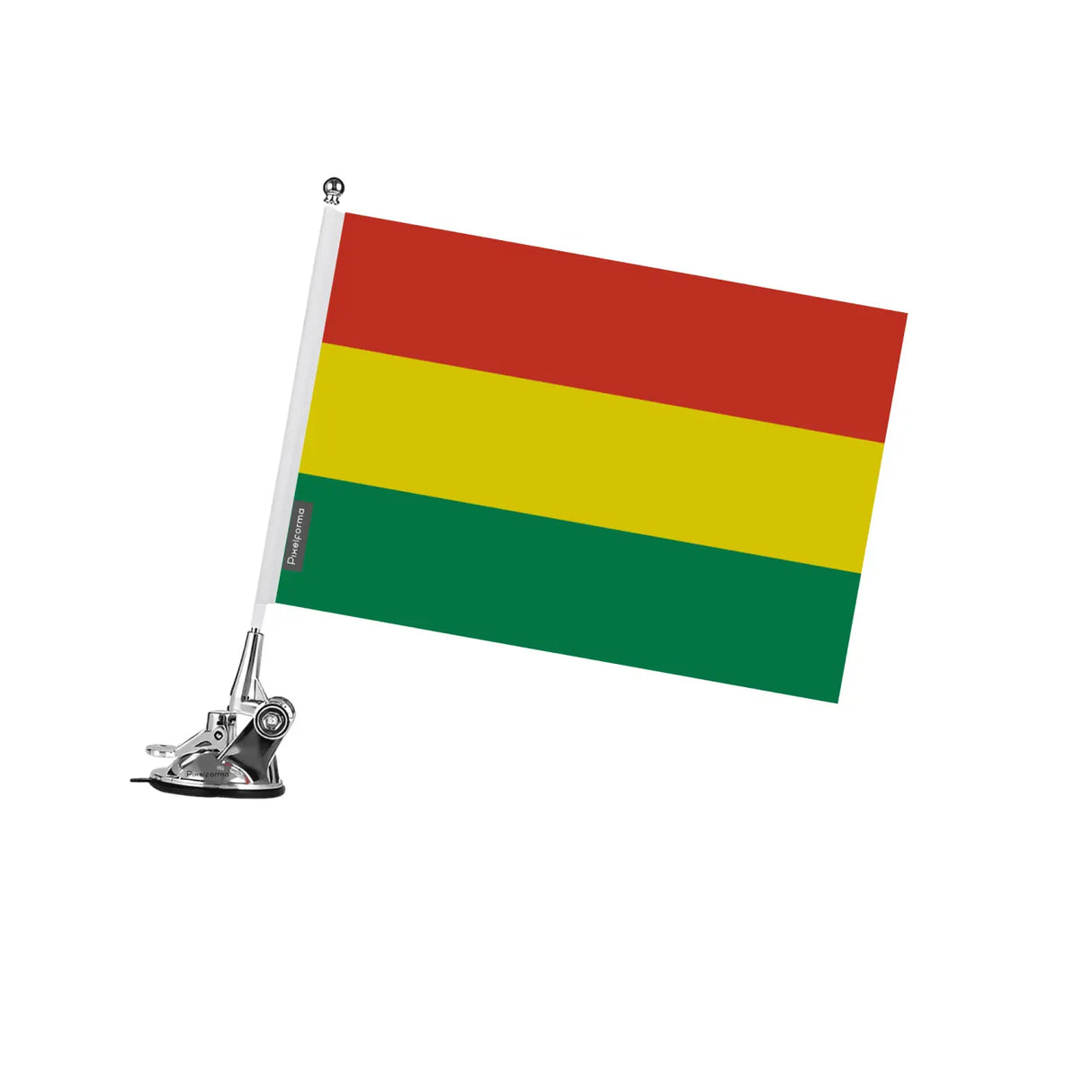 Mât à ventouse drapeau de bolivie en polyester - pixelforma
