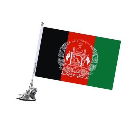 Mât à Ventouse Drapeau de l'Afghanistan - Pixelforma