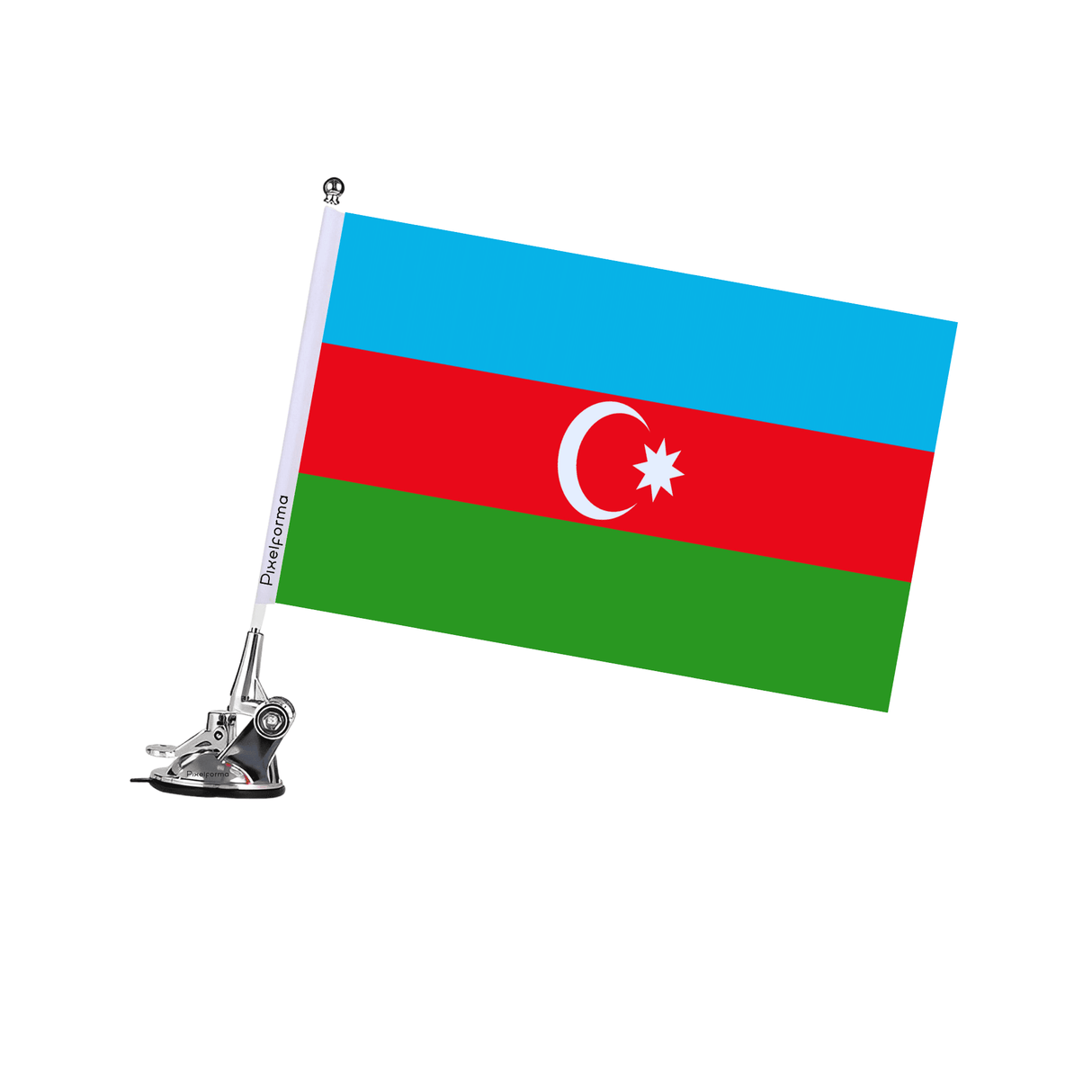 Mât à Ventouse Drapeau de l'Azerbaïdjan - Pixelforma