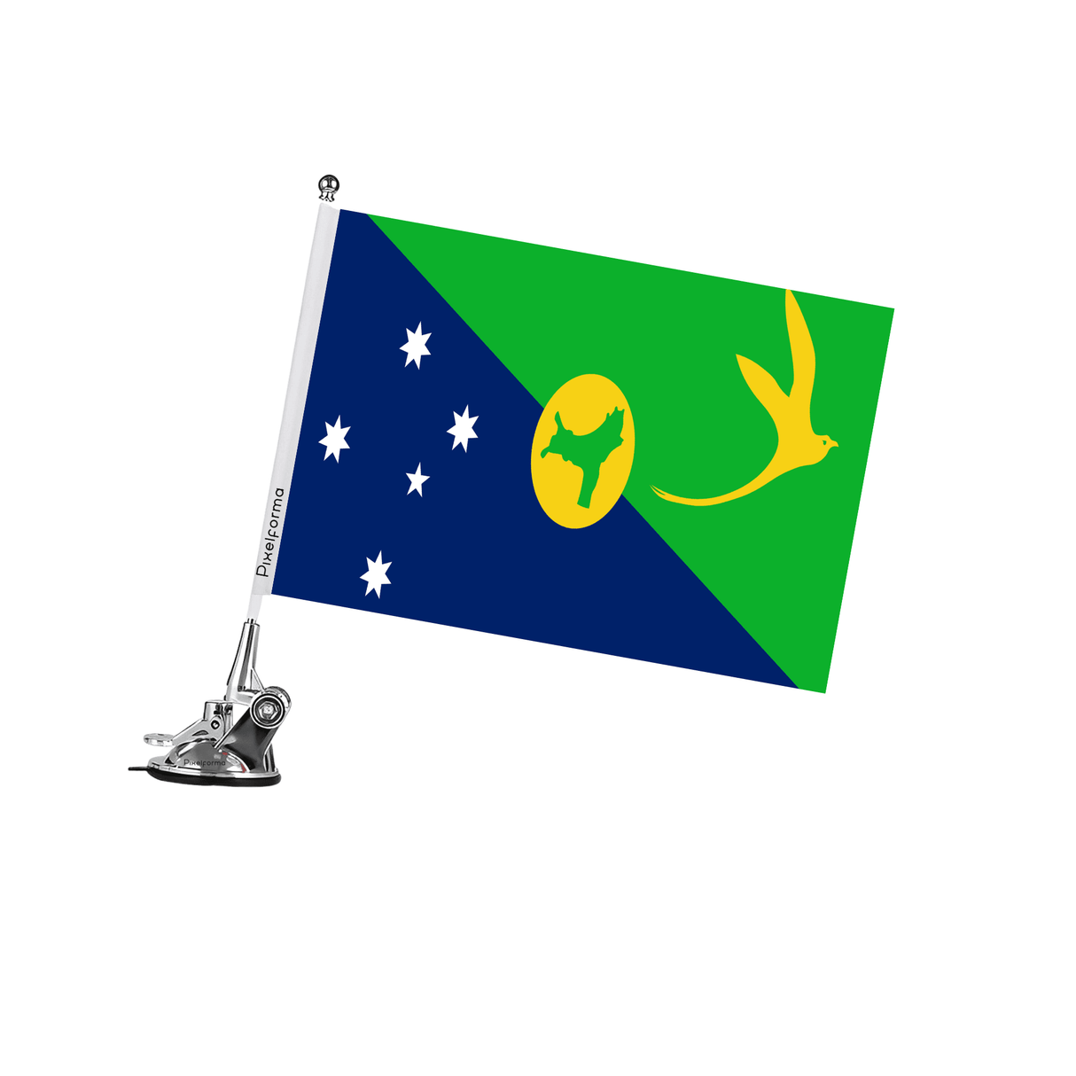 Mât à Ventouse Drapeau de l'île Christmas - Pixelforma