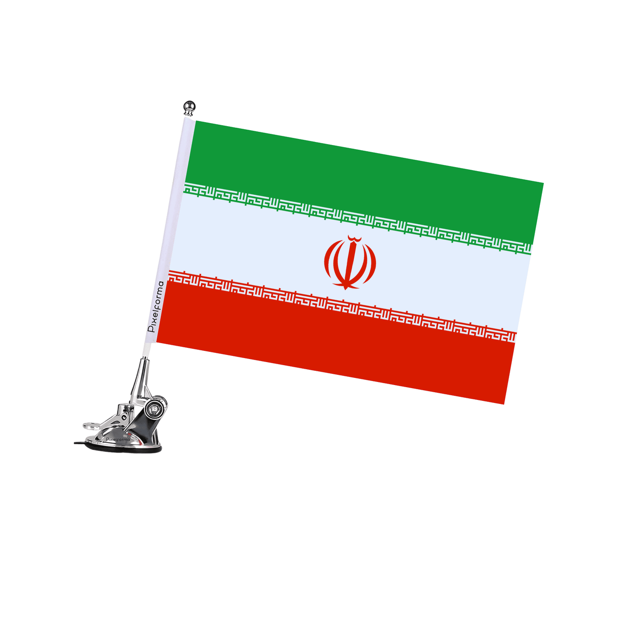 Mât à Ventouse Drapeau de l'Iran - Pixelforma