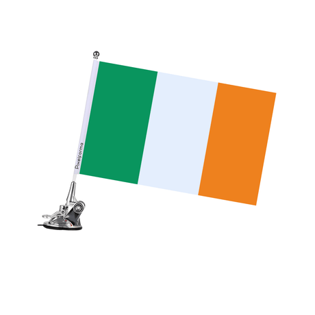 Mât à Ventouse Drapeau de l'Irlande - Pixelforma