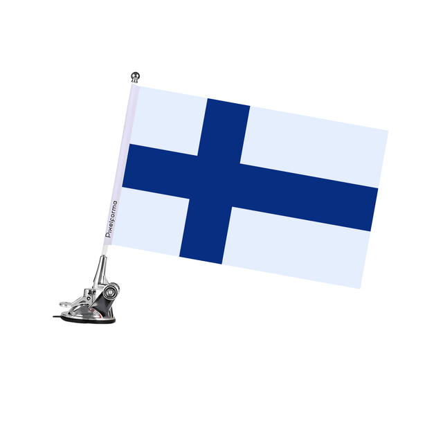 Mât à Ventouse Drapeau de la Finlande - Pixelforma