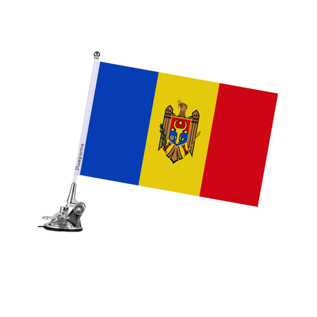 Mât à Ventouse Drapeau de la Moldavie - Pixelforma