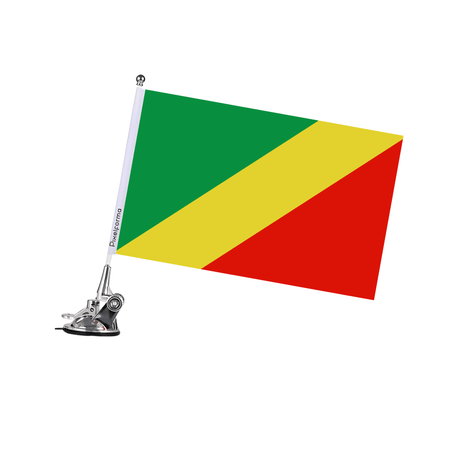 Mât à Ventouse Drapeau de la république du Congo - Pixelforma